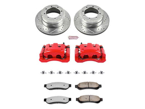 Powerstop Z36 Extreme Rear Brake Kit with Calipers, 2005-2010 Ford Powerstroke Powerstop Brakes