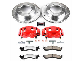 Powerstop Z36 Extreme Front Brake Kit with Calipers, 1995-1999 Ford Powerstroke Powerstop Brakes