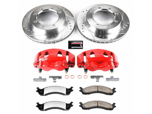 Powerstop Z36 Extreme Front Brake Kit with Calipers, 1995-1999 Ford Powerstroke Powerstop Brakes