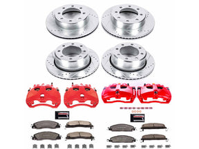 Powerstop Z36 Extreme Rear Brake Kit Front and with Calipers, 2009-2012 Dodge Ram Cummins DRW Powerstop Brakes