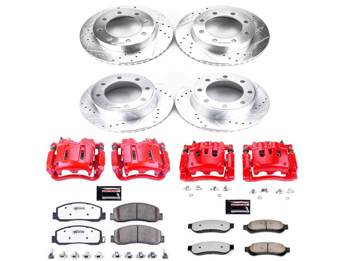 Powerstop Z36 Extreme Front and Rear Brake Kit with Calipers, 2009-2010 Ford Powerstroke Powerstop Brakes