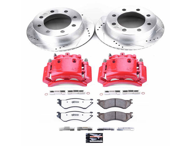 Powerstop Z36 Extreme Rear Brake Kit with Calipers, 2001-2002 Dodge Ram Cummins Powerstop Brakes