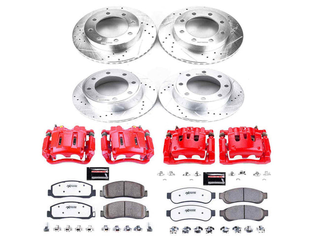 Powerstop Z36 Extreme Front and Rear Brake Kit with Calipers, 2010-2011 Ford Powerstroke Powerstop Brakes