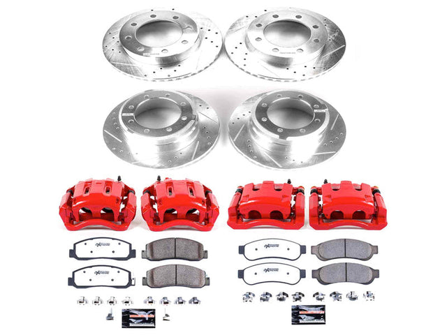 Powerstop Z36 Extreme Front and Rear Brake Kit with Calipers, 2011 Ford Powerstroke Powerstop Brakes