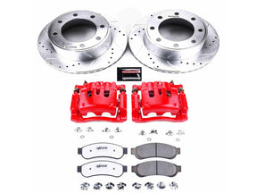 Powerstop Z36 Extreme Rear Brake Kit with Calipers, 2010-2012 Ford Powerstroke Powerstop Brakes