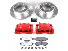 Powerstop Z36 Extreme Rear Brake Kit with Calipers, 2010-2012 Ford Powerstroke Powerstop Brakes