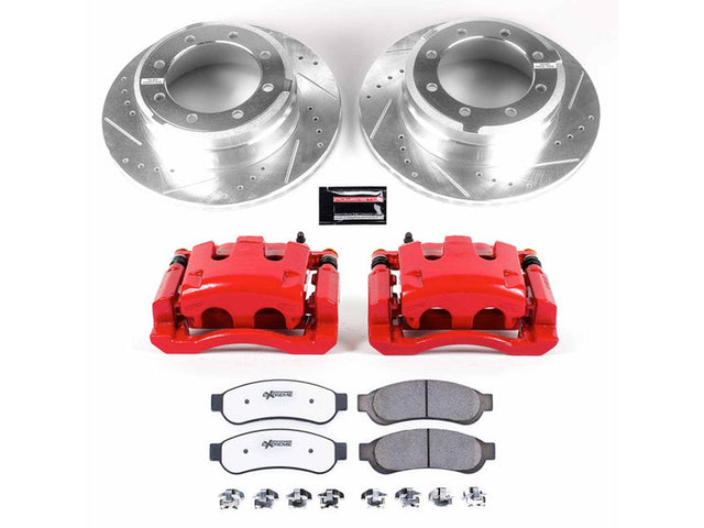 Powerstop Z36 Extreme Rear Brake Kit with Calipers, 2010-2012 Ford Powerstroke Powerstop Brakes
