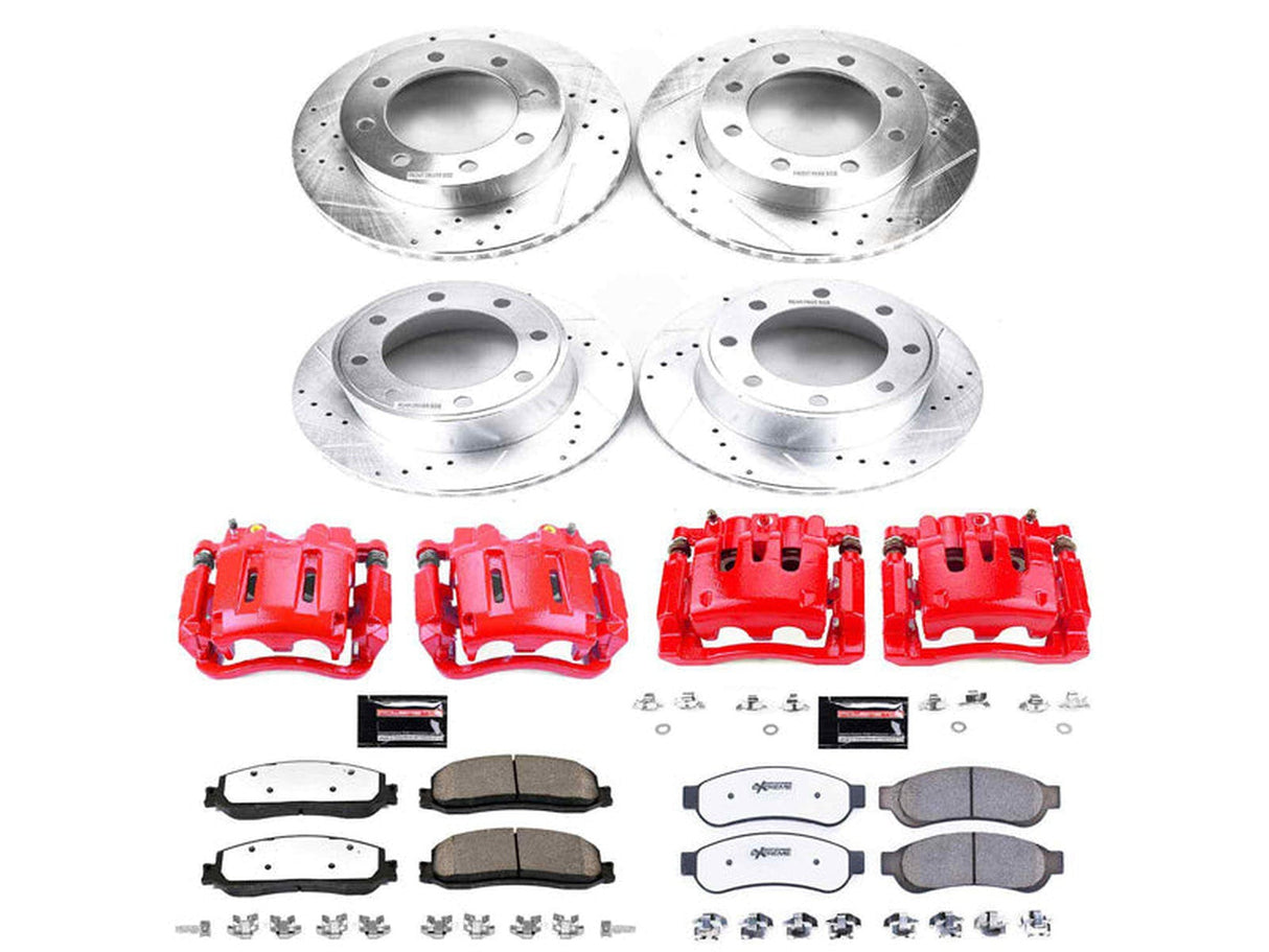 Powerstop Z36 Extreme Front and Rear Brake Kit with Calipers, 2012 Ford Powerstroke Powerstop Brakes