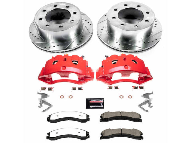 Powerstop Z36 Extreme Rear Brake Kit with Calipers, 2016-2019 GM 6.6L Duramax Powerstop Brakes