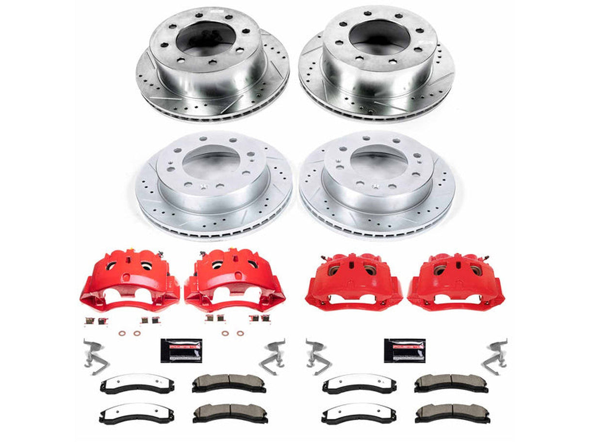 Powerstop Z36 Extreme Front and Rear Brake Kit, 2016-2019 GM 6.6L Duramax Powerstop Brakes
