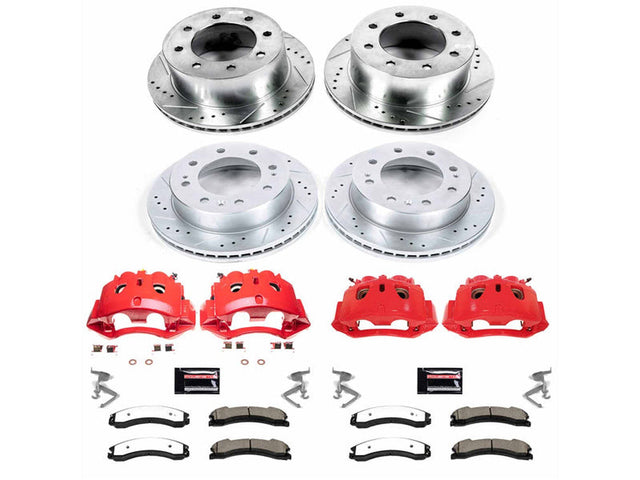 Powerstop Z36 Extreme Front and Rear Brake Kit, 2016-2019 GM 6.6L Duramax Powerstop Brakes