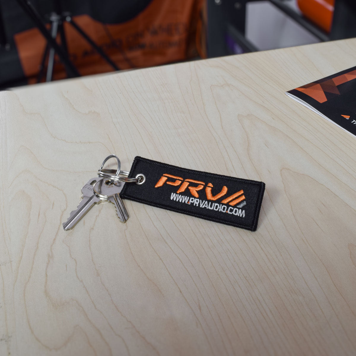 PRV Audio Embroidered Logo Keychain Double Sided