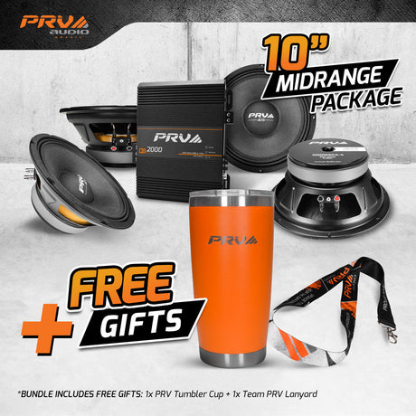 2000 Watts 10” Bundle PRV Audio