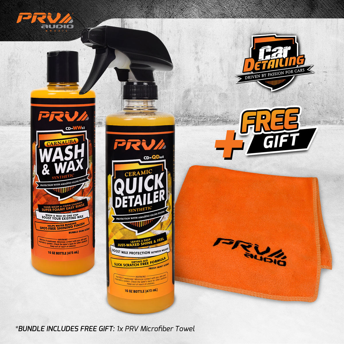 Wash & Detail Bundle FREE GIFT PRV Audio