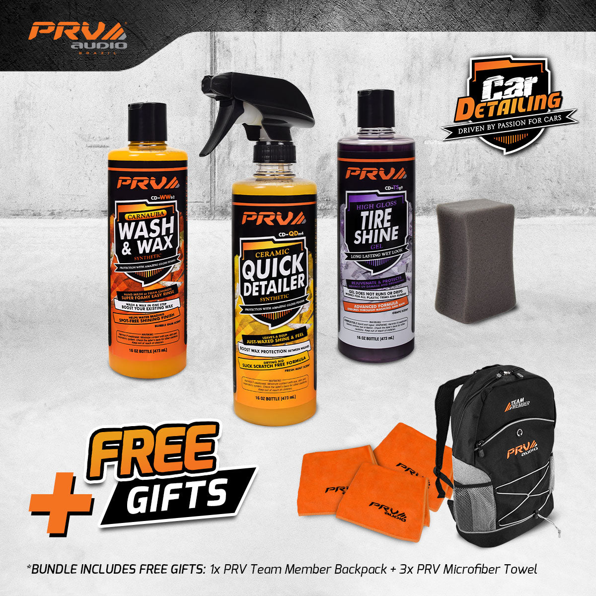 Car Detailing Fan Bundle FREE GIFT PRV Audio