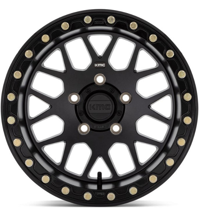 KMC Wheels MATTE BLACK W/ GLOSS BLACK LIP	 KM552 IMS KMC