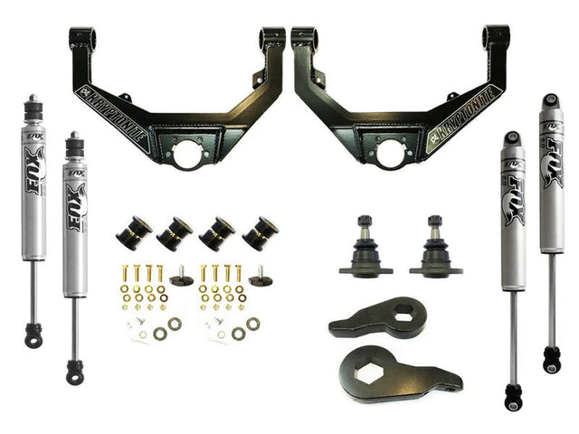 (Sold Out) Kryptonite Stage 3 Leveling Kit with Fox Shocks, 2001-2010 GM 6.6L Duramax LB7 LLY LBZ LMM Kryptonite