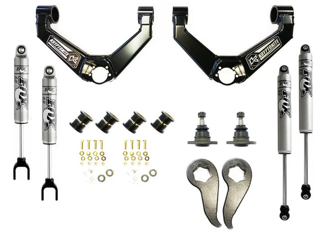 Kryptonite KR11STAGE3FOX Stage 3 Leveling Kit with Fox Shocks, 2011-2019 6.6L Duramax, LML L5P Kryptonite
