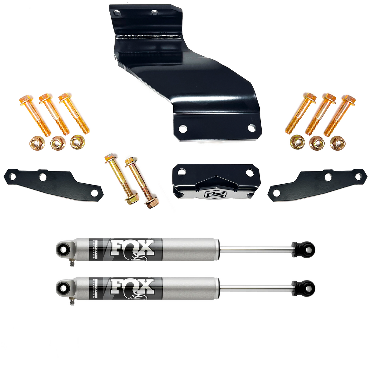 KRYPTONITE DUAL STEERING STABILIZER KIT WITH FOX 2.0 SHOCKS FOR 2014-2026  RAM 2500/3500