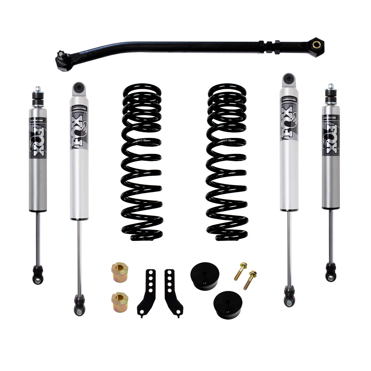 KRYPTONITE FORD SUPER DUTY F250/F350 STAGE 2 LEVELING KIT WITH FOX PERFORMANCE SERIES HTO SHOCKS 2017-2025