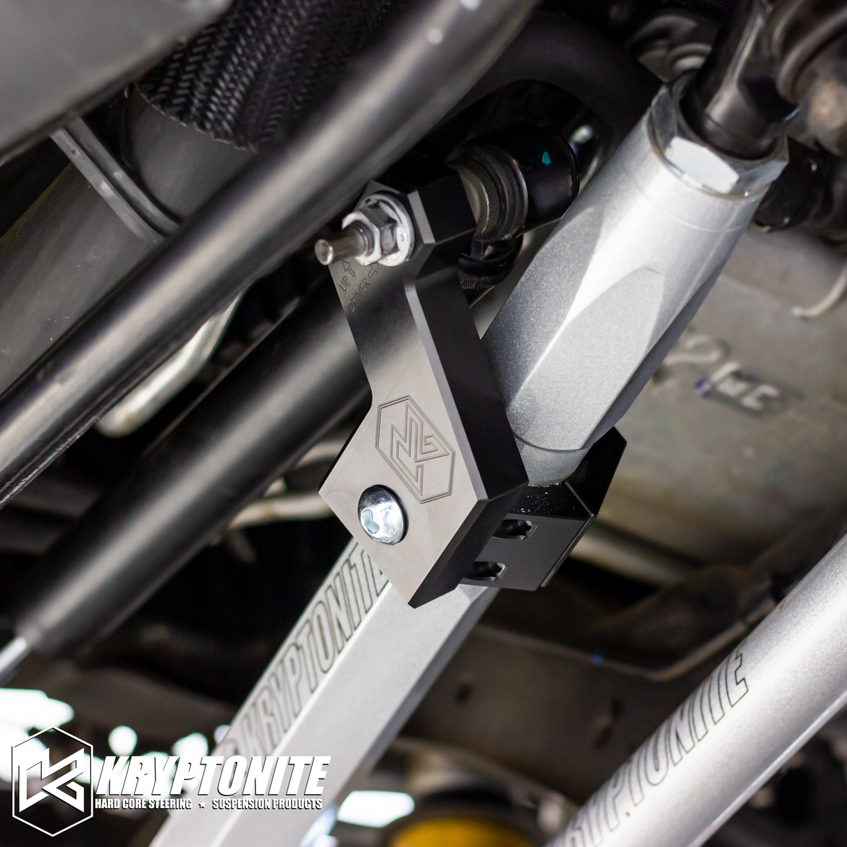 KRYPTONITE FORD SUPER DUTY F250/F350 DEATH GRIP STEERING STABILIZER ADAPTER KIT 2008-2025