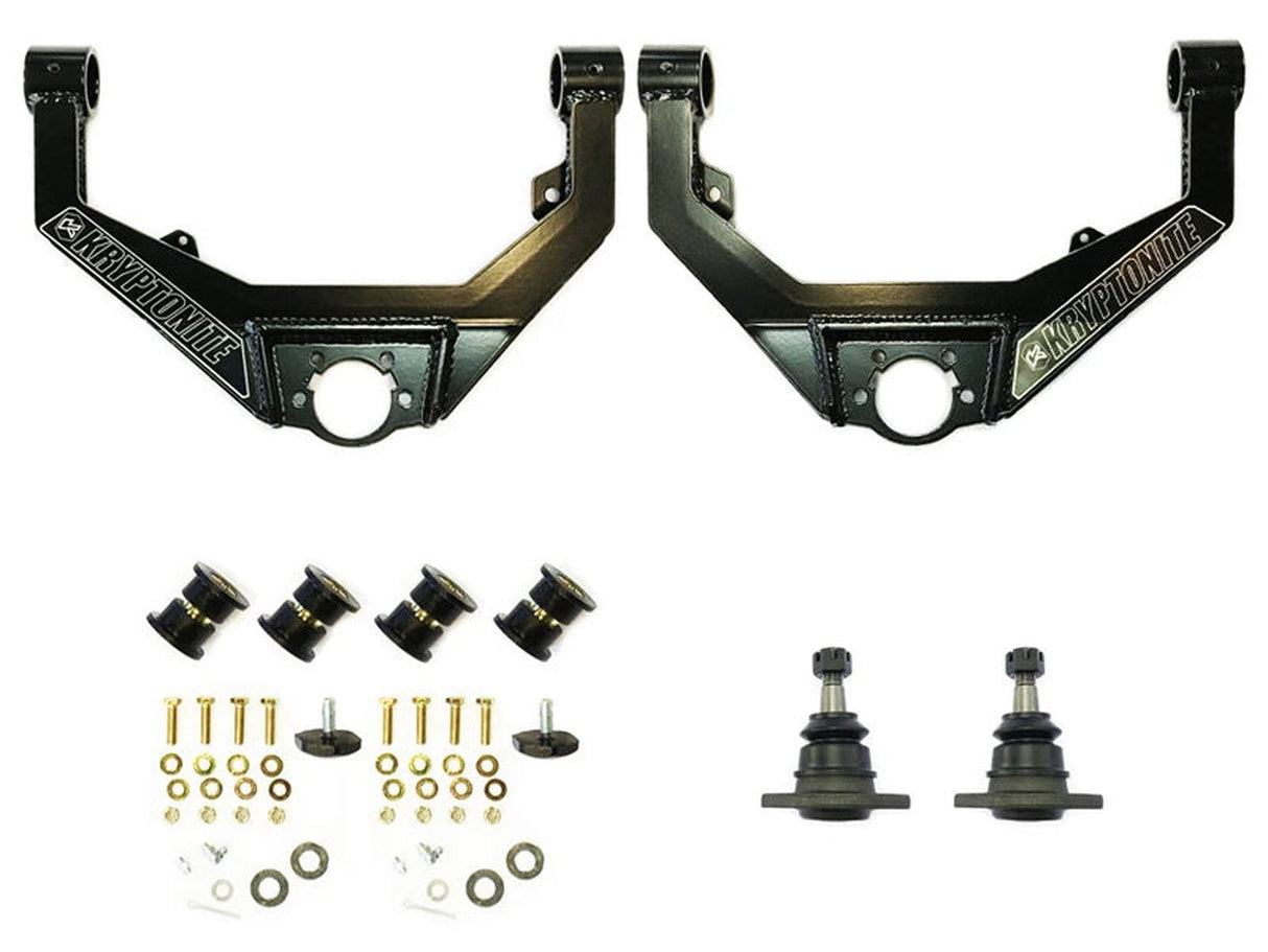 Kryptonite KRUCA10 Upper Control Arms, Black, 2001-2010 GM 6.6L Duramax LB7 LLY LBZ LMM Kryptonite