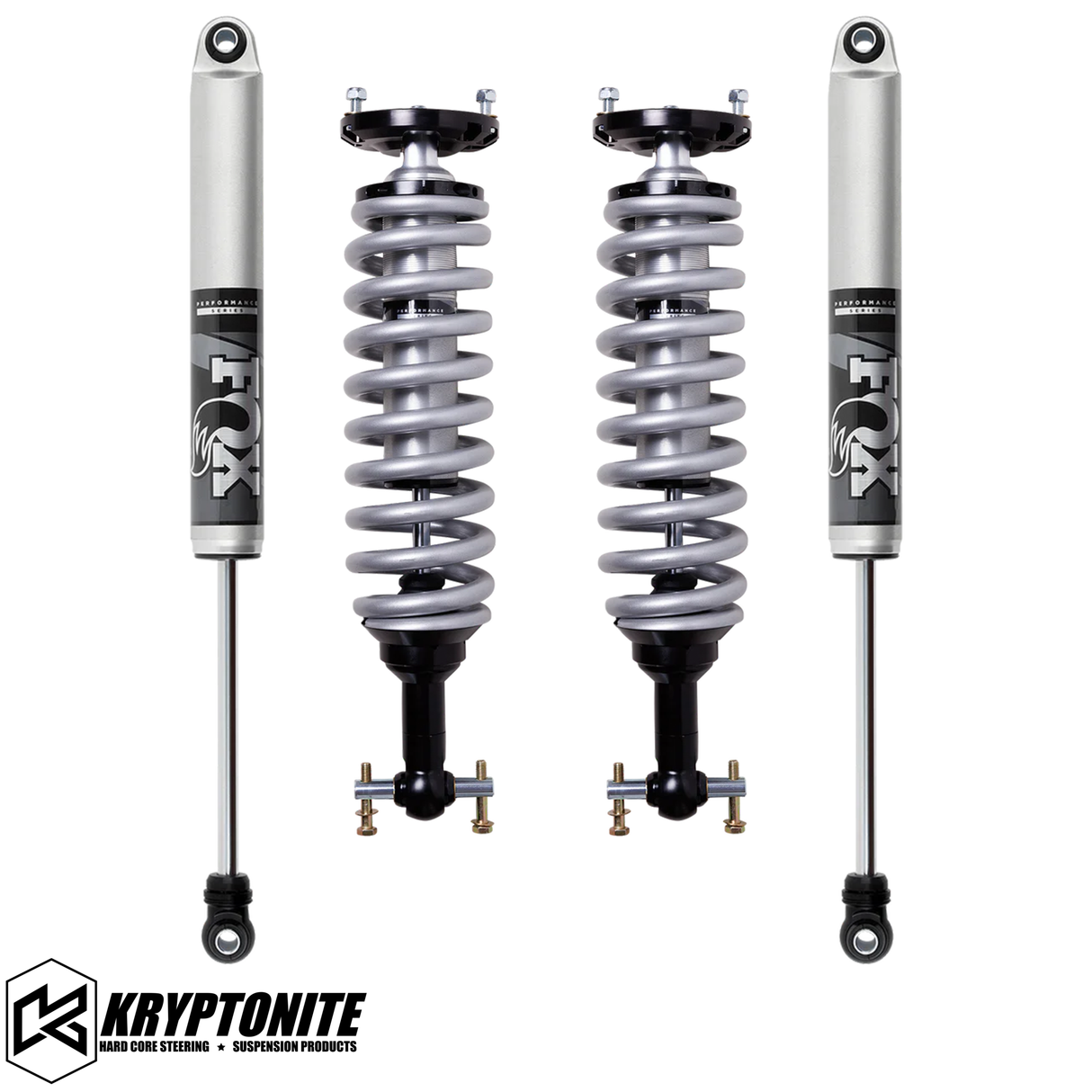 KRYPTONITE STAGE 3 LEVELING KIT WITH FOX 2.5 SHOCKS FOR 1/2 TON 6 LUG TRUCKS 2019+ AT4/TRAIL BOSS