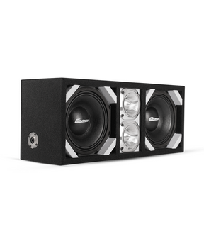 KTPONV2-208WHITE / DUAL 8" WHITE LOADED PORTED BOX + 2 TWEETER Comando Audio Inc.