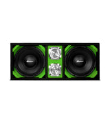 KTPONV2-210LIME / DUAL 10" LIME LOADED PORTED BOX + 2 TWEETER Comando Audio Inc.