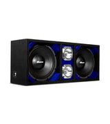 KTPONV2-210BLUE / DUAL 10" BLUE LOADED PORTED BOX + 2 TWEETER Comando Audio Inc.