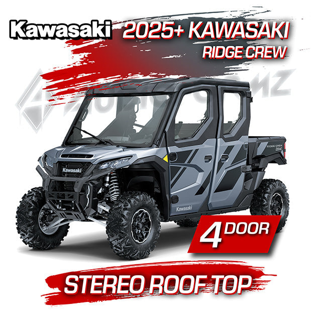 2025+ Kawasaki Ridge Crew Stereo Tops (4-Door) Kawasaki