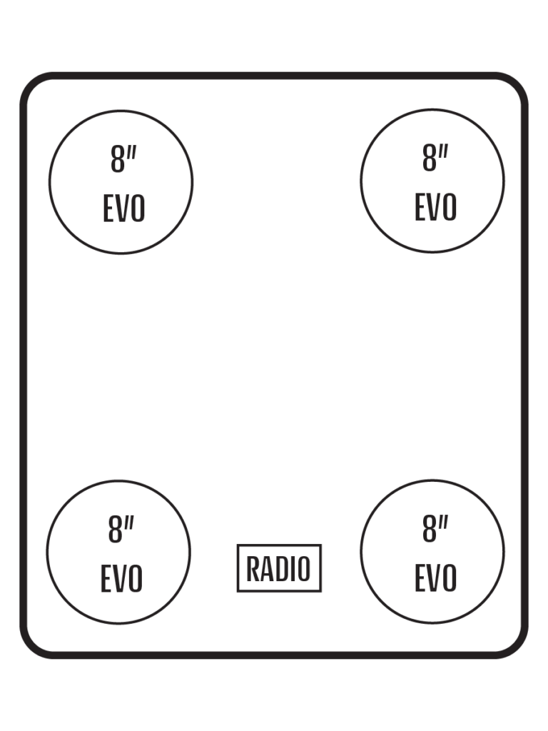 2012+ Kawasaki Teryx 2 Stereo Tops (2-Seat)