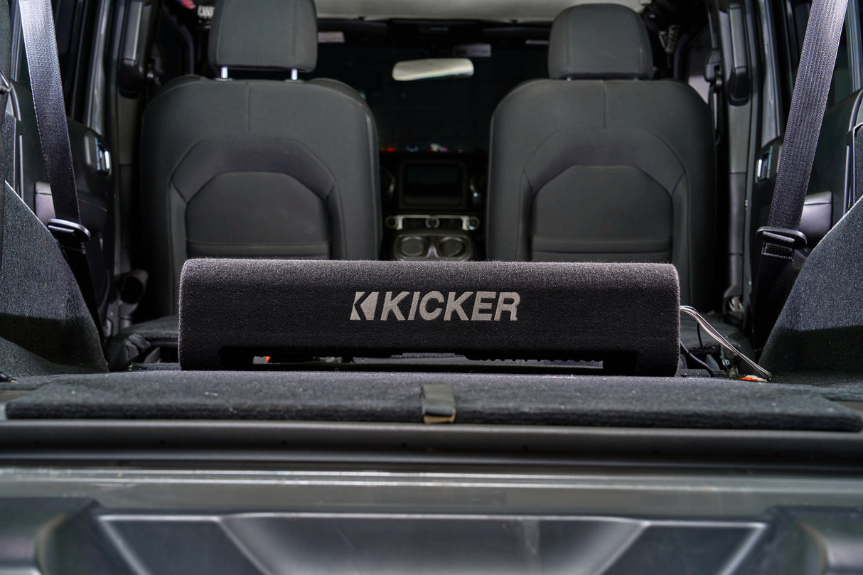 Kicker Powered Down-Firing 10" Enclosure Upgrade | '07-'18 JK Wrangler/ '18-'26 JL Wrangler
