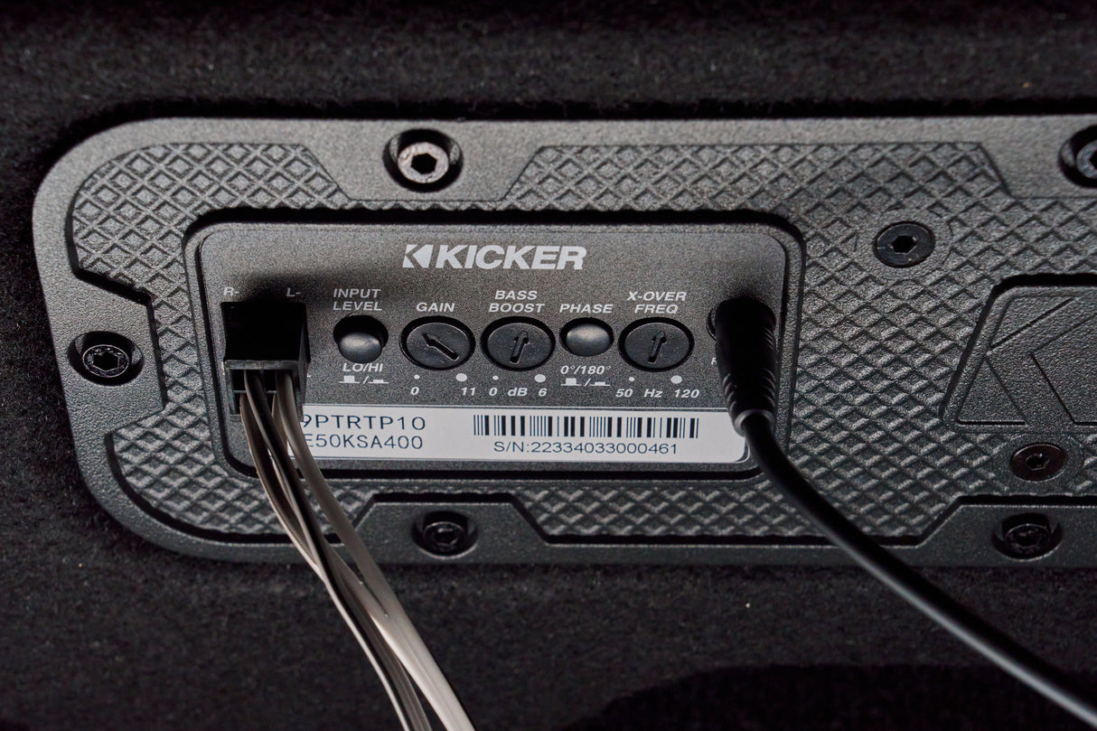 Kicker Powered Down-Firing 10" Enclosure Upgrade | '07-'18 JK Wrangler/ '18-'26 JL Wrangler