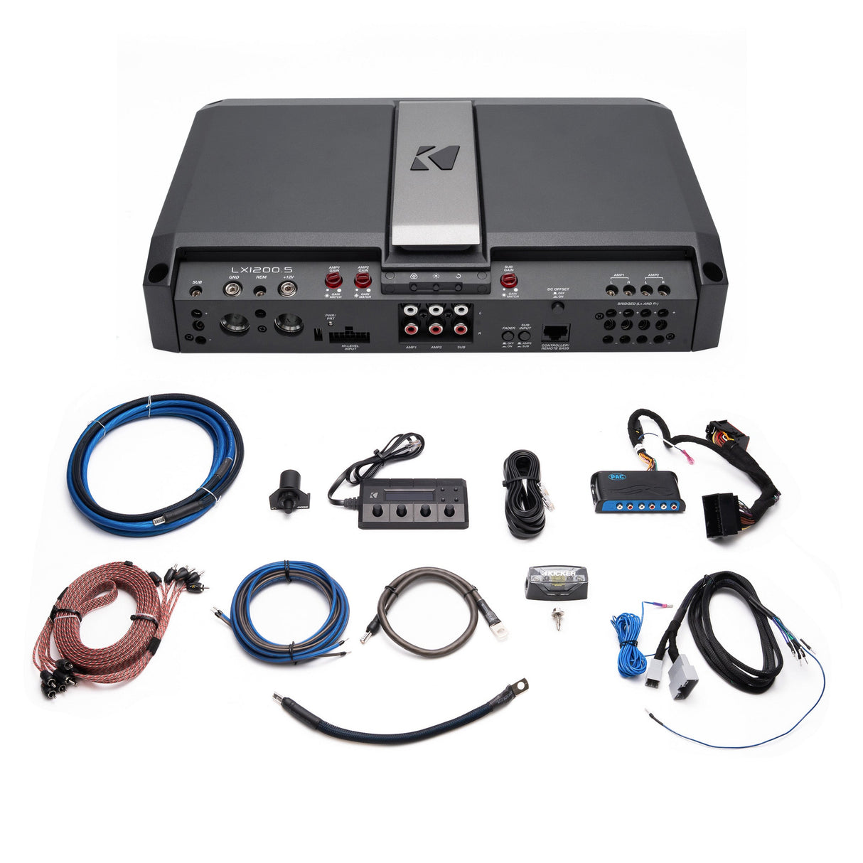 Kicker Plug & Play LX Amp Kit Bundle Upgrade | '18- Current JL Wrangler/ '20- Current JT Gladiator