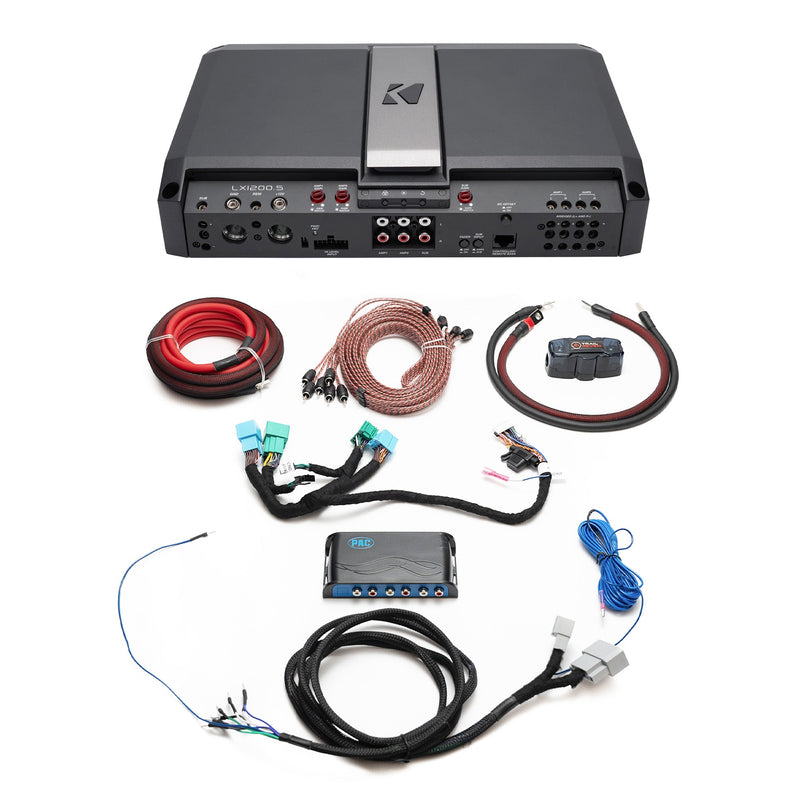 Kicker Plug & Play LX Amp Kit Bundle Upgrade | '18- Current JL Wrangler/ '20- Current JT Gladiator