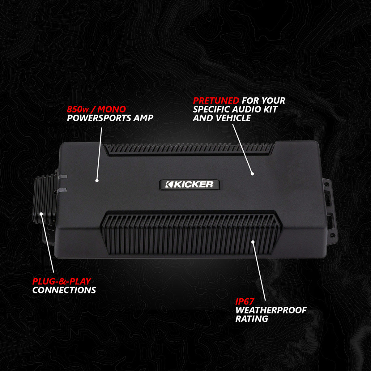 2017-2026 Can-Am® X3, Phase-6 K-Spec 6-Speaker 1650watt System w/JVC
