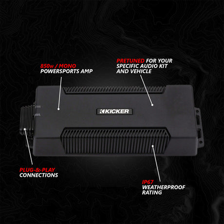 2017-2026 Can-Am® X3, Phase-6 K-Spec 6-Speaker 1650watt System w/JVC