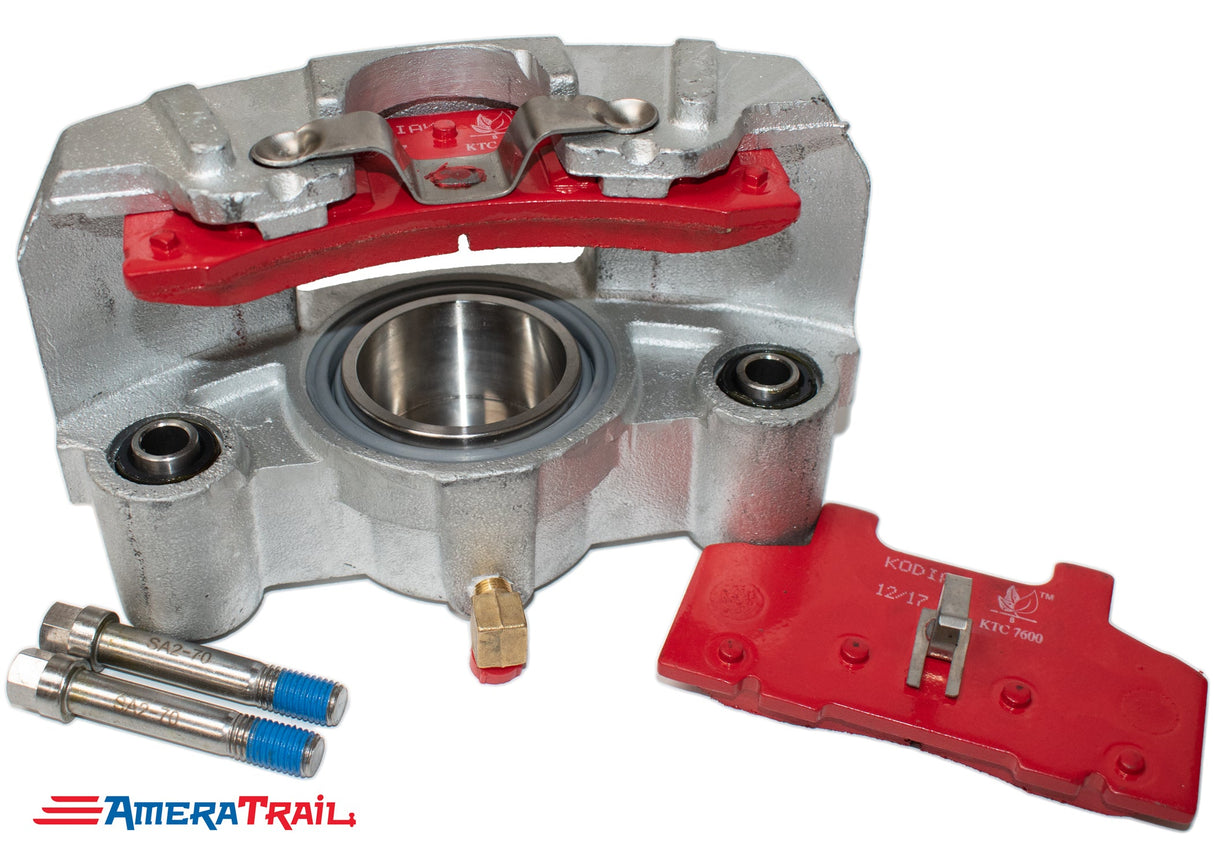 Kodiak 250 Dacromet Caliper, fits 7000 - 8000 lb. Axles - Includes 1 Set of Pads & Guide Bolts