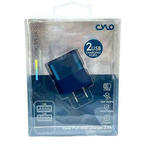 CYLO 2.4 Amp Wall Charger in Pacific Blue TekShack