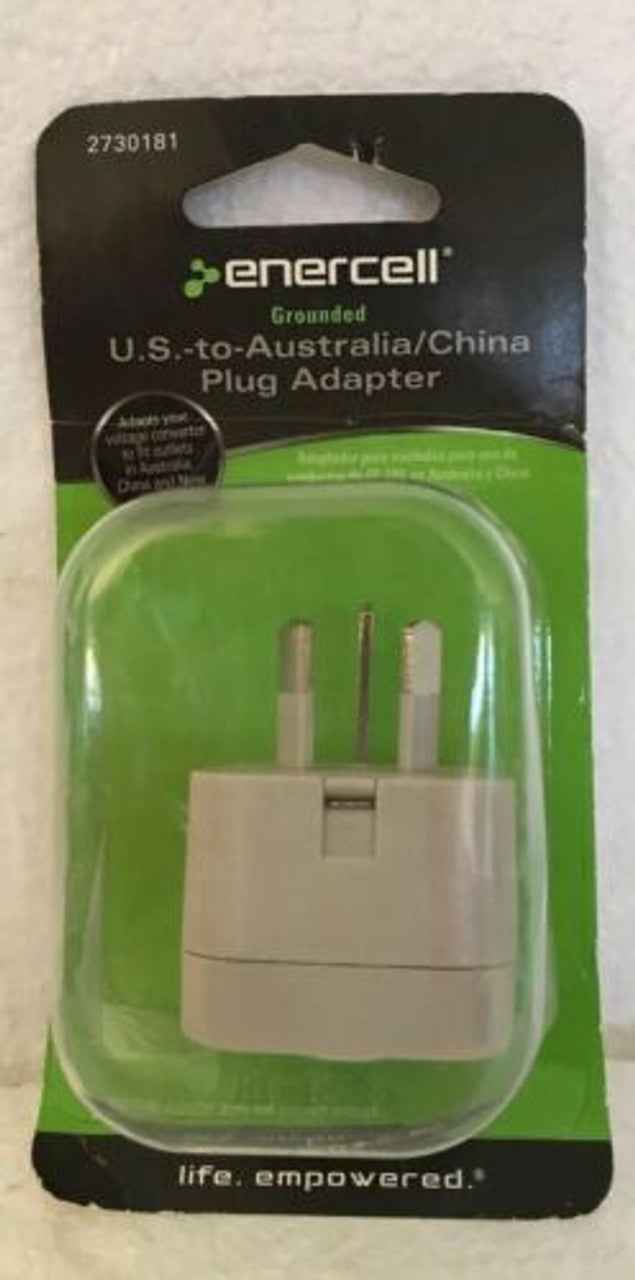 ENERCELL US to UK Plug Adapter Grounded TekShack