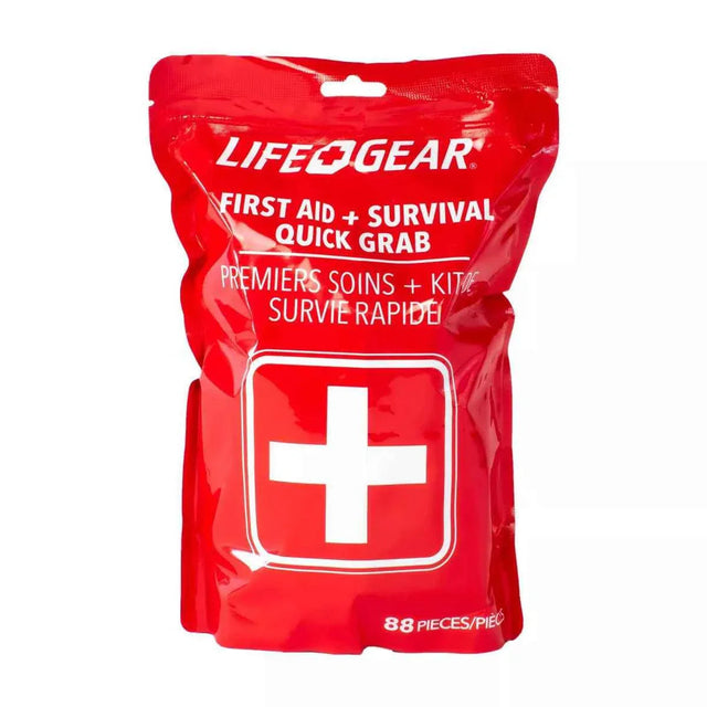 Life Gear First Aid + Survival Kit Quick Grab TekShack