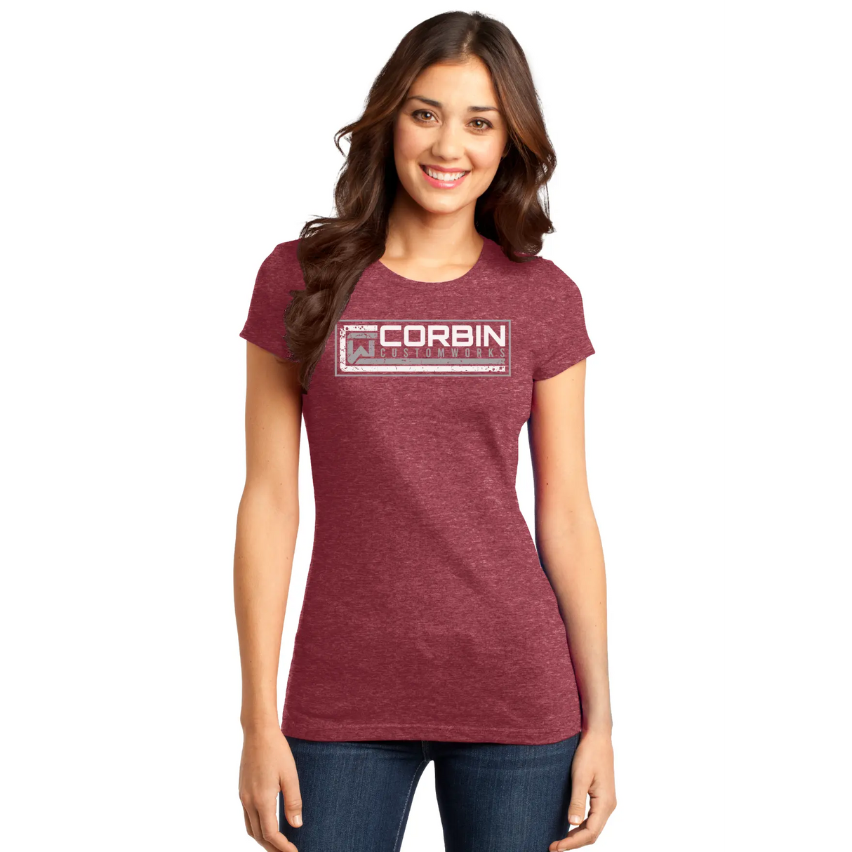 Ladies Tee - Red - Corbin Corbin Custom Works LLC