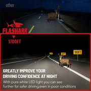 H13/9008 LED Headlight Bulbs 60W 6500K ‎‎18000LM White Dual-function 2Pcs Flashark