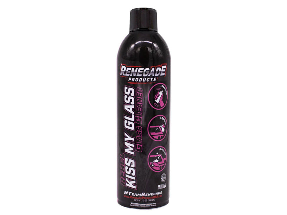Renegade Kiss My Glass Aerosol Glass Cleaner, 13oz Renegade