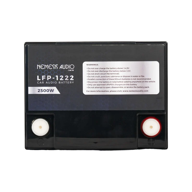 Nemesis Audio LFP-1222 | 12V 22Ah LiFePO4 Car Audio Battery