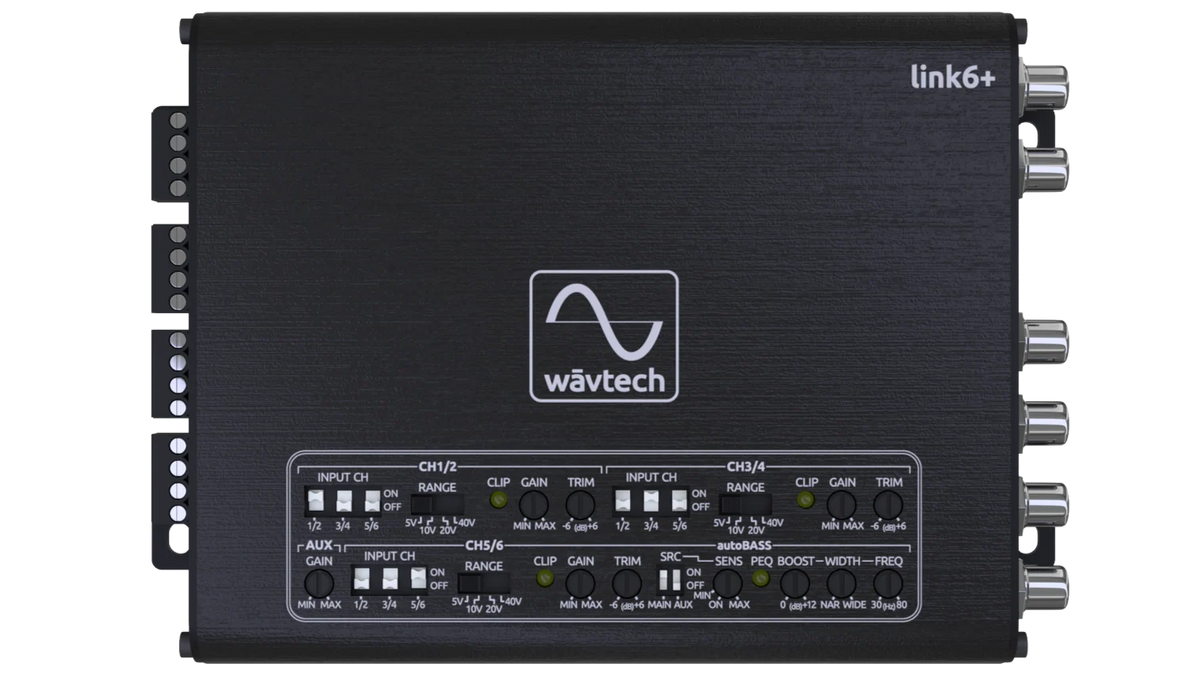 Wavtech Link6+ | 6-Channel LOC w/ AutoBASS, Matrix Summing, & Remote Wavtech