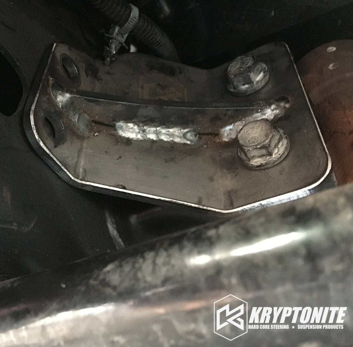 KRYPTONITE IDLER SUPPORT FRAME GUSSET FOR 2011–2025 CHEVY/GMC HD TRUCKS