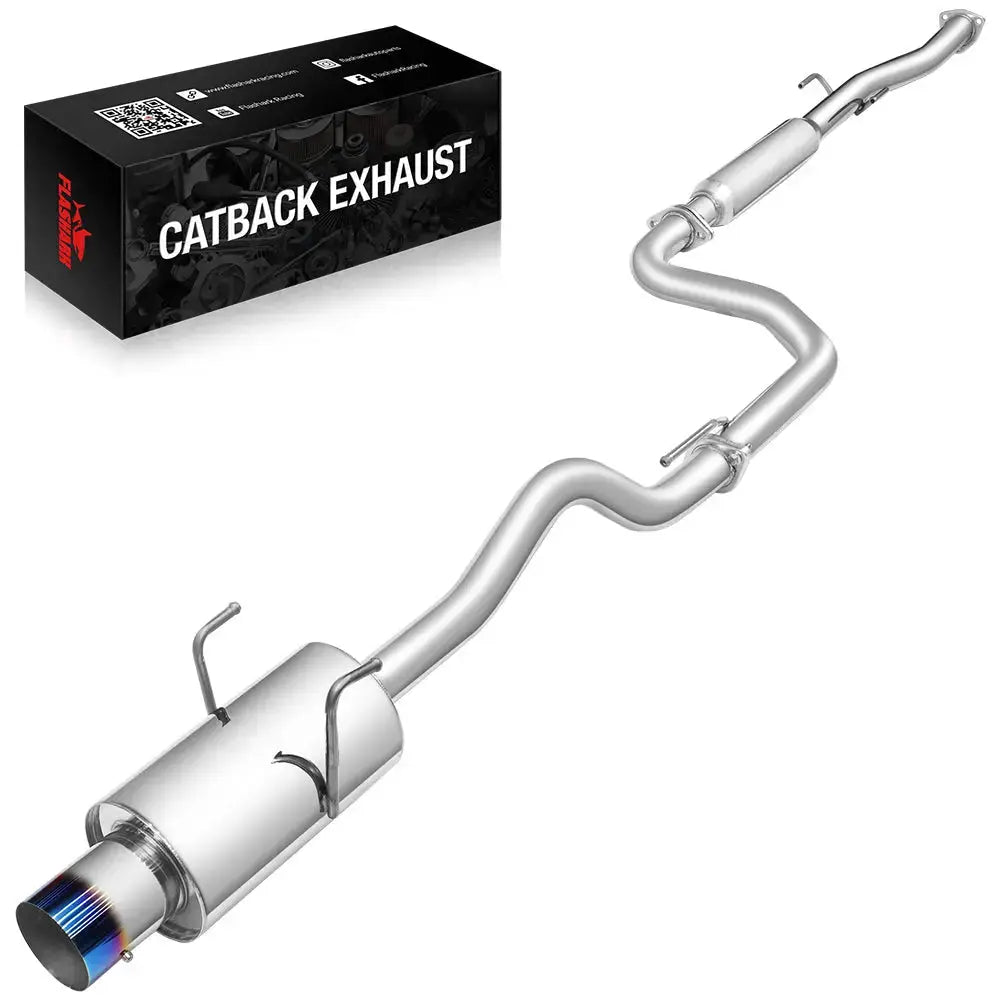 Exhaust Header/Catback All-In-One Kit for 1994-2001 Honda Acura Integra RS/LS Flashark
