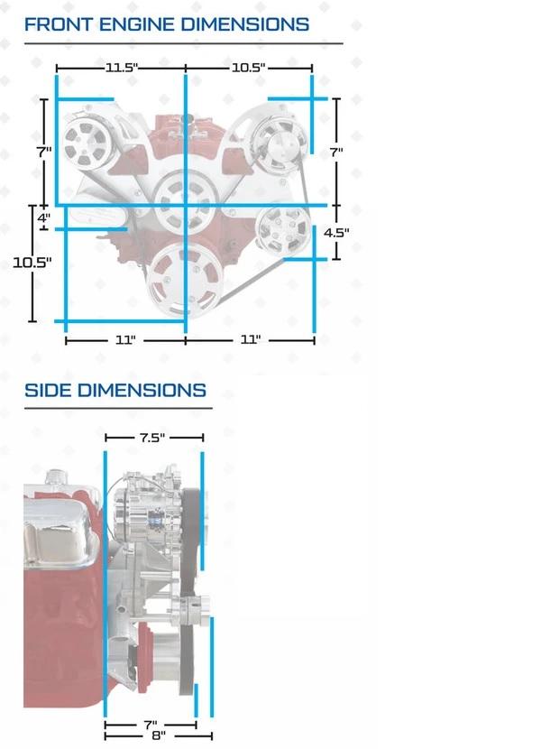 GM Small Block Compatible 383 c.i. Low Profile Engine - 436 Horsepower - Deluxe Dressed - Polished Pulley Kit - Fuel Injected